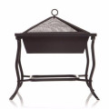 Patio cuadrado de hierro Brazier BBQ Grill